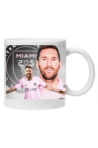 CRD PRINT Cană personalizată „INTER MIAMI-MESSI 2”, PRINT CRD, 330ml, albă
