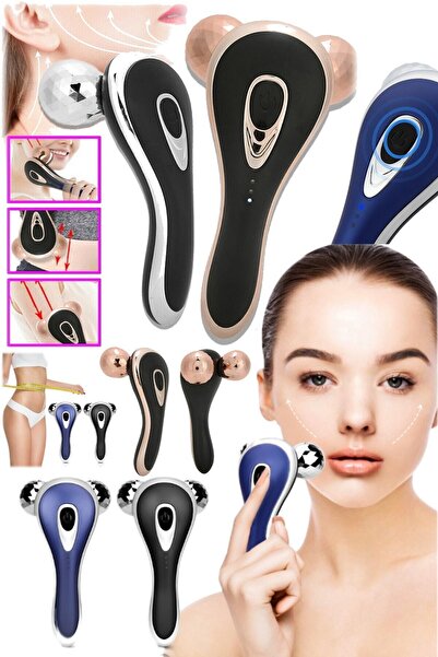 Byanes 3d El Tipi Güzellik Kas Kolları Çift Çene Şekillendirme Ve Rahatlatıcı V-line Yüz Masaj Silindiri