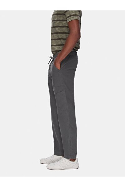 Ltb Straight Leg Gabardine Anthracite Trousers