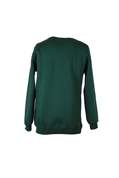 trender 26Kl71G08006 Green Men's Sweatshirt 0 Collar 3 Threads