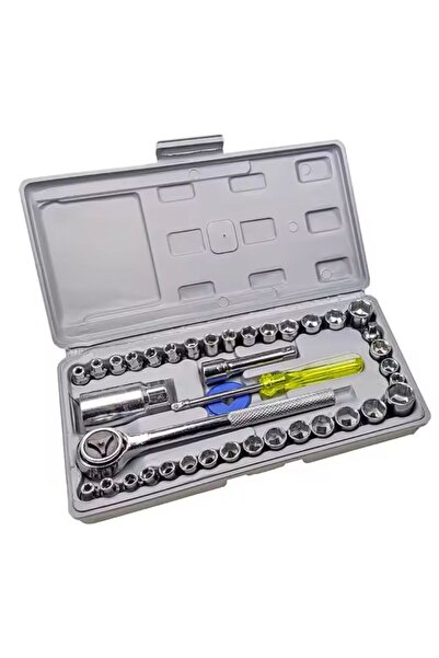 OEM 40-piece Socket Set – Metric & SAE, Compact Gray Case
