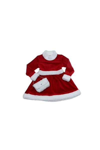 RebelBeBe Christmas Velvet Dress and Purse