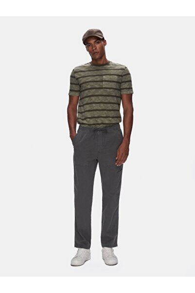 Ltb Straight Leg Gabardine Anthracite Trousers