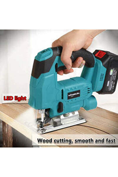 SokShop TQ 9150 Orbital Jigsaw (Cordless) 48V, 2 Batteries, 2 Blades, Variable Speed 3200 RPM