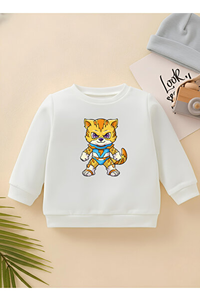 CDA Premium Brave Yellow Paw Children's Unisex Sweatshirt