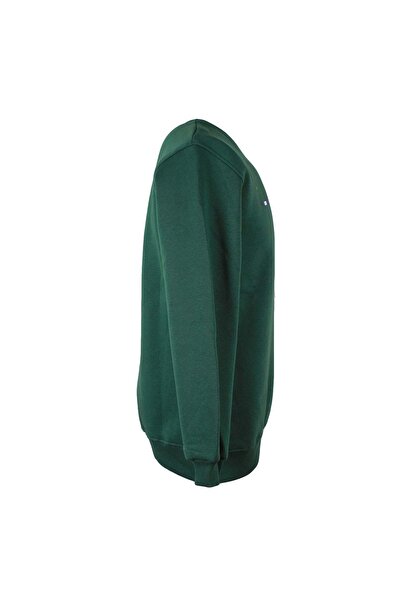 trender 26Kl71G08006 Green Men's Sweatshirt 0 Collar 3 Threads