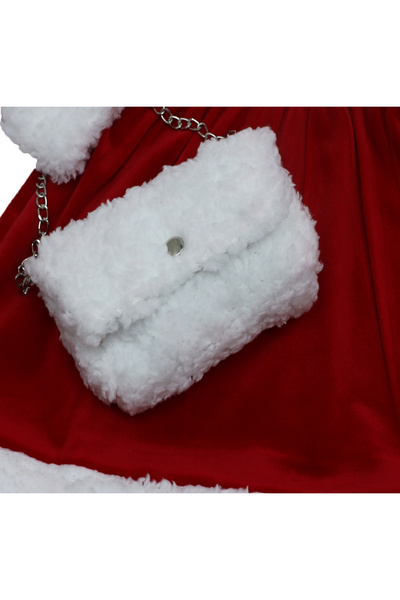 RebelBeBe Christmas Velvet Dress and Purse