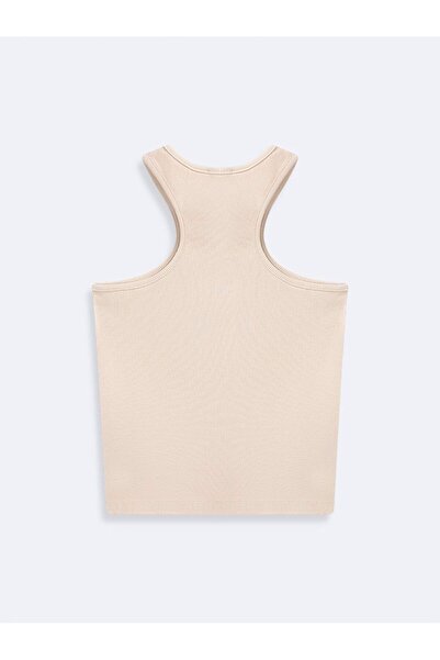 Ltb Αμάνικο κοτλέ Basic Cream Αμάνικο