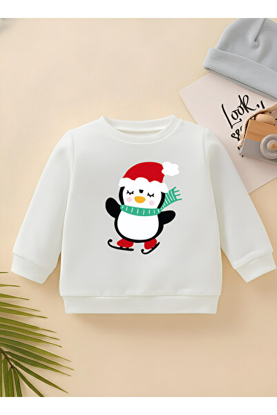 CDA سويت شيرت للأطفال من نوع Penguin New Year Premium للجنسين