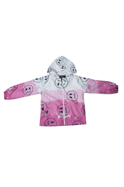 MİSS CRISPY معطف واق من المطر للفتيات مطبوع عليه اليقطين