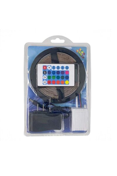 OEM RGB LED Strip 2835 – 10 m – IP65 Waterproof – Remote & Power Adapter