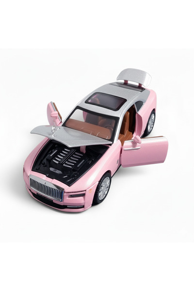 Vision XXI ROLLS-ROYCE SPECTRE metal model, Die-Cast, lights and sounds, scale 1:32, 16 cm, pink