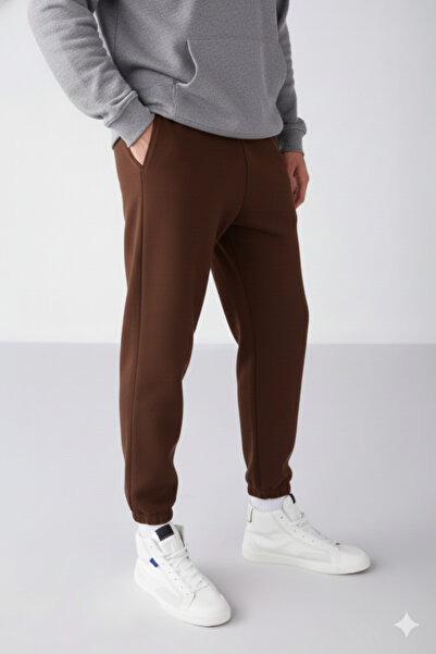 NİCE Νέα σεζόν Ανδρικά φούτερ με τρεις κλωστές, κανονική εφαρμογή, μαλακό ύφασμα, ελαστική μέση και πόδια, μαύρο φούτερ