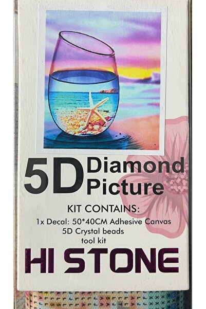 BALIM ÖRGÜ EVİ 5D'li Elmas Boncuk Yapıştırma Taş İşleme Mozaik Goblen "SAHİL"...