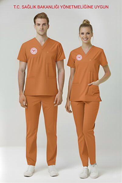 Pratik Medikal Clinic Support Staff Uniform Stretch Fabric Scrubs Suit Unisex...
