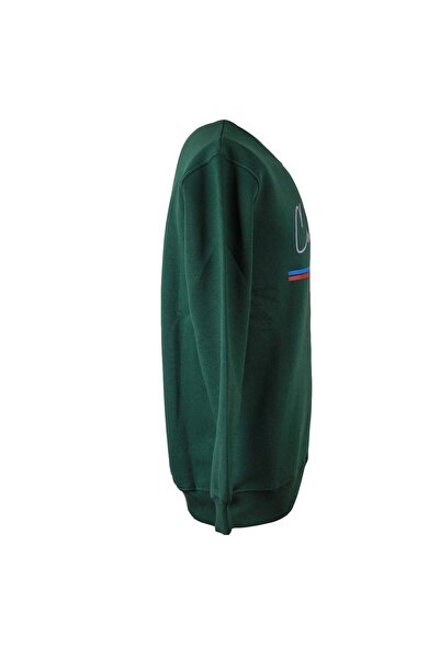 trender 26KL71G08008 0 Яка 3 Шнурок Зелений Чоловічий Світшот Country Принт