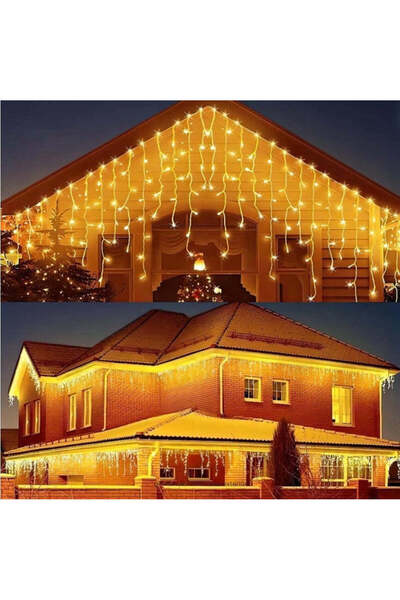 Sofia Store Outdoor installation fringes with FLASH turds, 35 meters, 700 LED