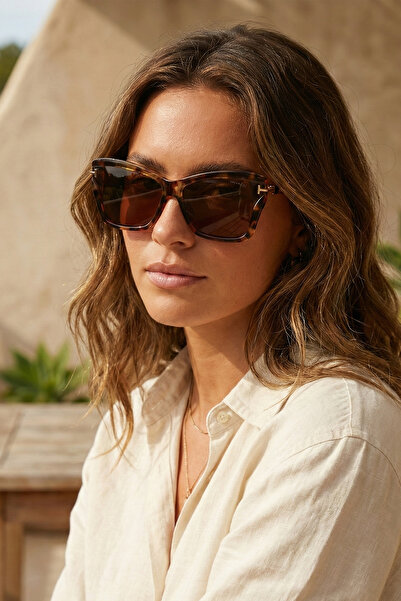 Kapin Cateye Leopard Frame Sunglasses - Brown Glass