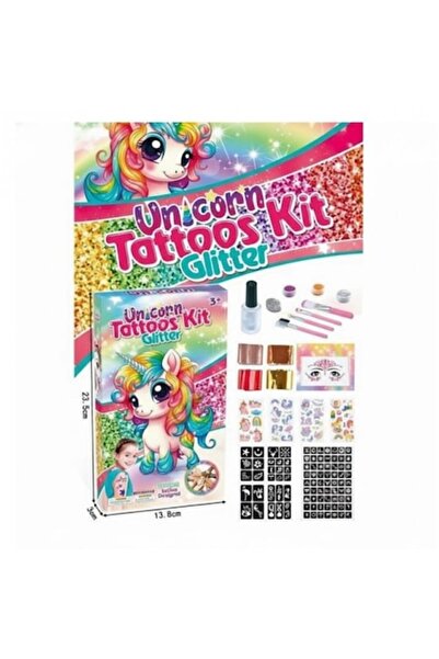 OEM Unicorn Glitter Kit Temporary Glitter Tattoo Set for Kids