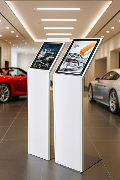 Grand City Media A3 advertising stand for displaying specifications