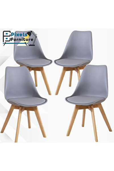 PixelsFurniture Pixel Furniture 4-piece dining table chair set, practical and versatile chairs, suitable for living rooms, restaurants, and cafes.