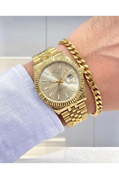 Store Erkek Jübile Rlx Altın Beyaz Kol saati