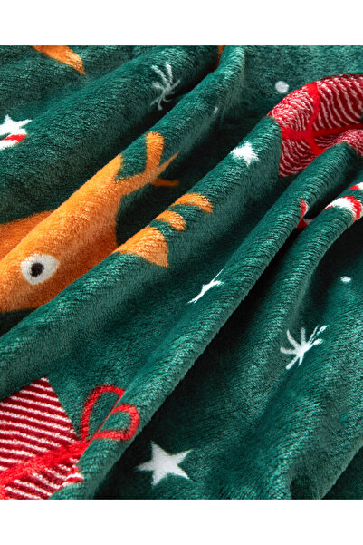 English Home Happy Winter Sofa Throw 120X160 cm Green (17.11.2025)