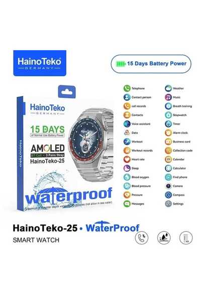 HAINOTEKO Smartwatch that runs on Android with a long-lasting battery