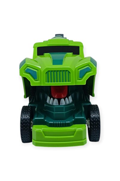 MİVOLA Friction Powered Construction Vehicles - Dinosaur Crane - Bh002 - Green (Lisinya)