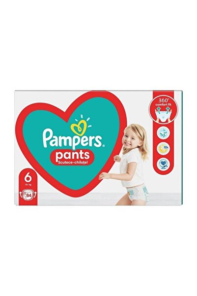Pampers Scutece Pants Extra Large, mărimea 6 (15+ kg), 84 buc.
