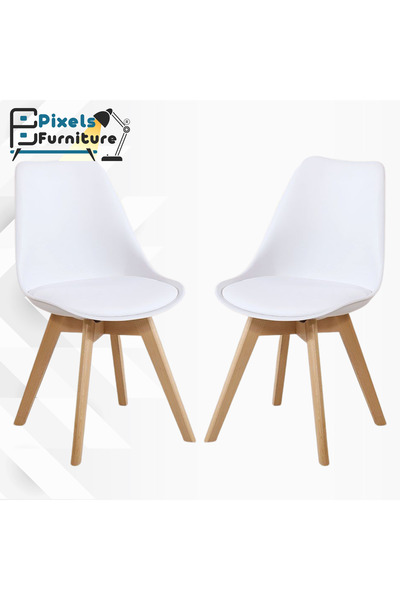 PixelsFurniture Pixel Furniture 2 Dining Table Chair Set, Practical and Versatile Chair, Living Room, Restaurant, Cafe