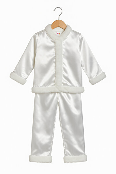 Inovius Costum Alb cu Blanita Fulg de Nea - GBY7712-Marime 122 (6-7 Ani)