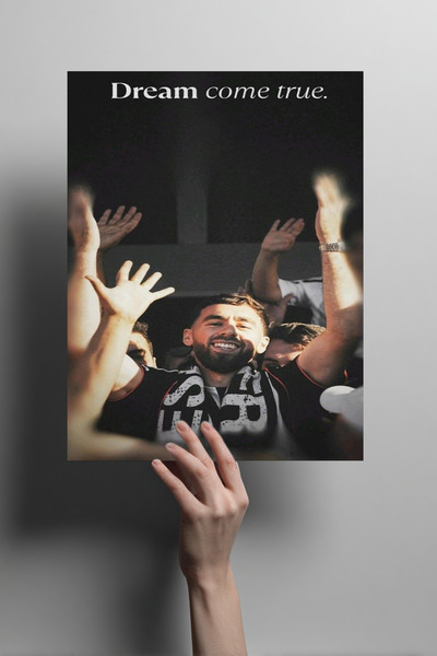 Genel Markalar Orkun Kökçü Metal Poster – "Dream Come True" Dekoratif Duvar T...