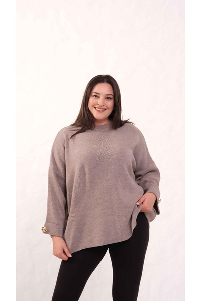 BRUGGE Gamze Moda Plus Size Knitwear Sweater