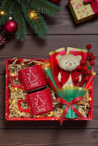 Zemtigo Çay Kahve Fincan Takımı Ve Led Işıklı Kokinalı Peluş Ayıcık Buketi Ku...