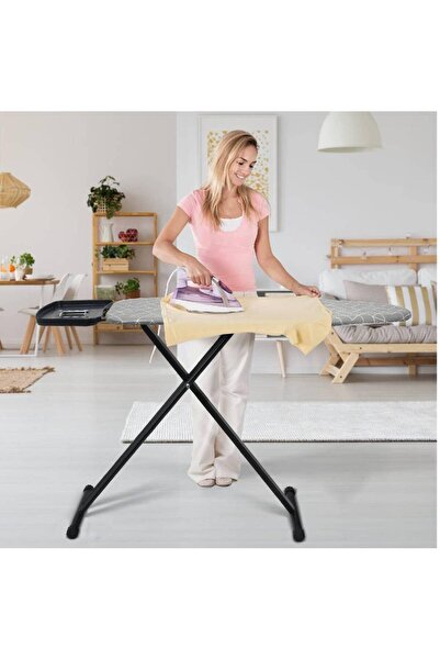 HYX Wide Ironing Board (17" x 48") with Steam Iron Station Holder