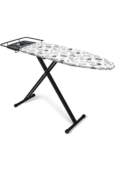 HYX 13" x 38" Ironing Board with Heat Resistant Cover and Thick Felt Pad, Folding