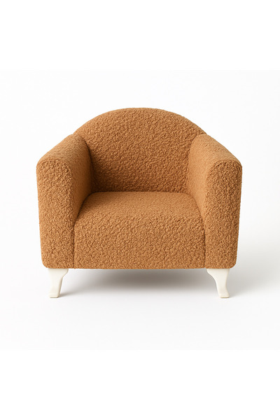 ROSSAVO Bouclé Teddy Çocuk Koltuğu-Dokulu Premium Kumaş