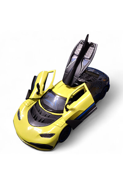 Vision XXI MERCEDES AMG ONE metal model, Die-Cast, Scale 1:32, lights and sounds, 15 cm, yellow