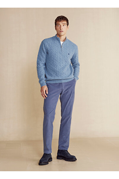 BROOKS BROTHERS Normal Bel Normal Paça Standart Mavi Erkek Pantolon BBFW24MPT019