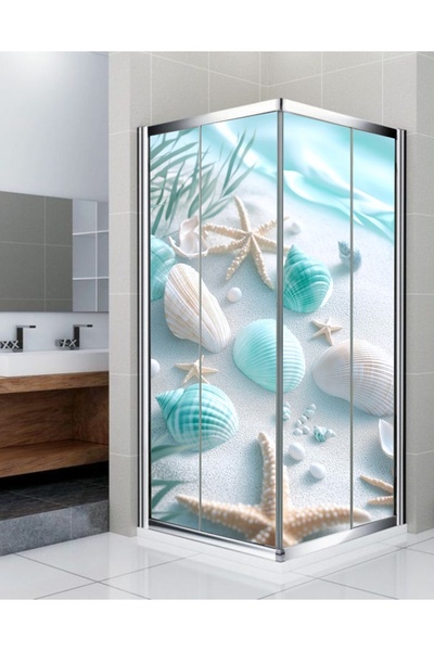 RENKLİ HOBBY Banyo Duşakabin Kaplama Folyo Sticker - Duşakabin Giydirme - Ken...