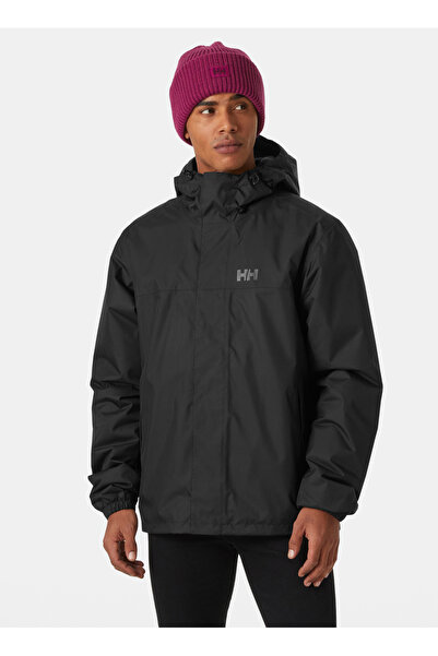 Helly Hansen HHA.54269_HHA.990_VANCOUVER FLEECE Siyah Kapüşon Yaka Normal Düz Erkek Yağmurluk