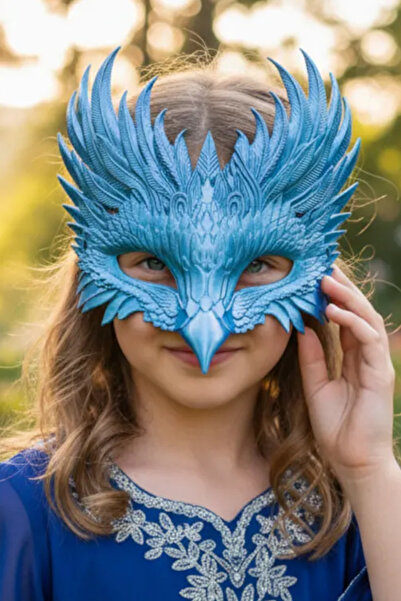 Genç 3D Kuş Maskesi | Dekoratif Maske | Kostüm, Parti ve Cosplay Aksesuarı