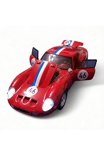 Vision XXI FERRARI 250 GTO metal model, Die-Cast, Scale 1:32, front/rear lights, 14 cm, red