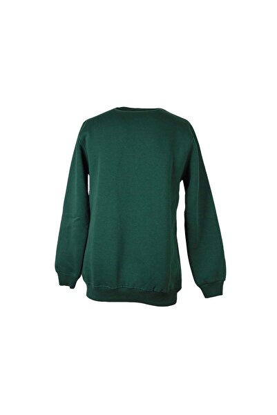 trender 26KL71G08008 0 Яка с 3 копчета Зелена мъжка блуза с принт на селски мотиви