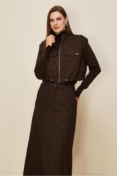 Alvina Skirted Jacquard Suit 46101