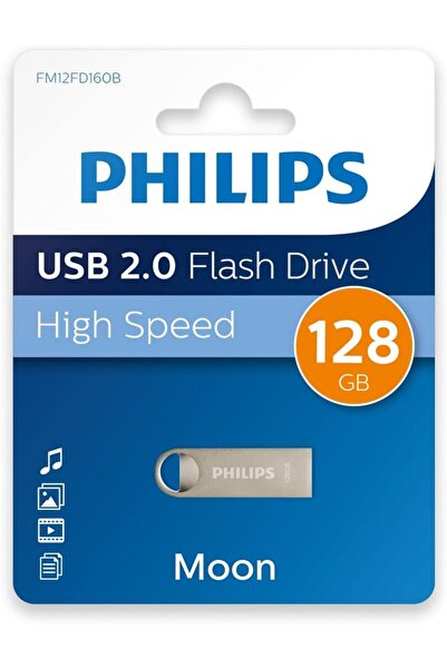 Philips Moon Edition High Speed USB 2.0 Flash Drive 128GB, Aluminium, Key Ring