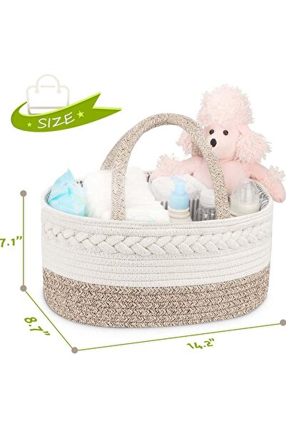 Gonice منظم حفاضات الأطفال، منظم حفاضات من حبل قطني للأطفال