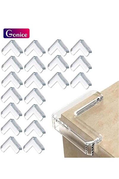 Gonice 20 قطعة من واقيات زوايا الأمان الشفافة - مصدات ناعمة للطاولة للأطفال