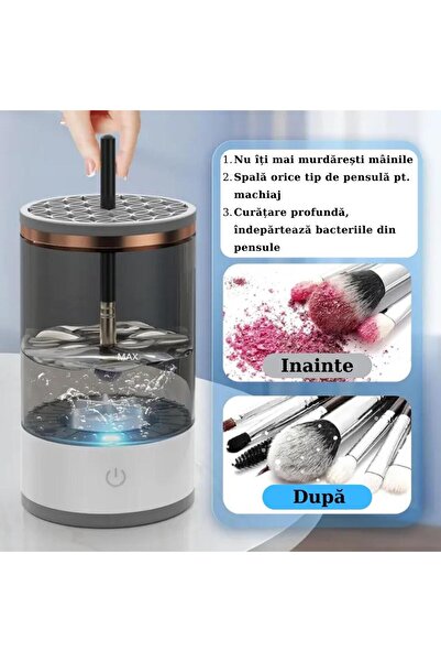 DISTINCTIVE MARETY SRL Electric makeup brush cleaner, 2 in 1 – washes and dries